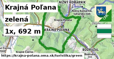 Krajná Poľana Turistické trasy zelená 