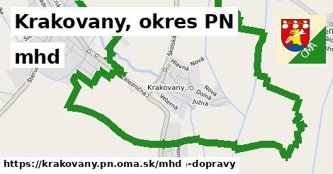 Krakovany, okres PN Doprava  