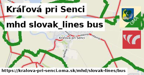 Kráľová pri Senci Doprava slovak-lines bus