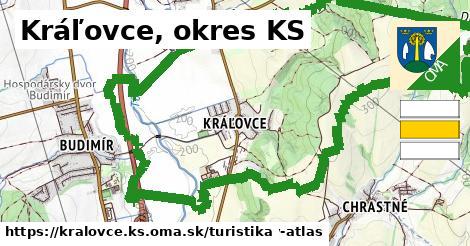 Kráľovce, okres KS Turistické trasy  