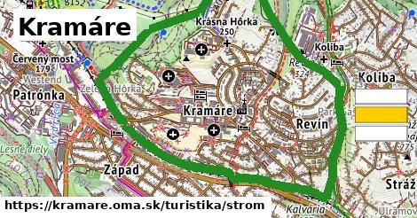 Kramáre Turistické trasy strom 