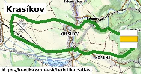 Krasíkov Turistické trasy  