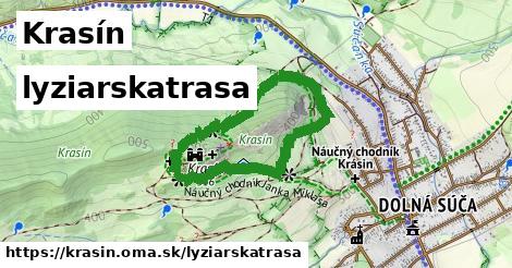 Krasín Lyžiarske trasy  