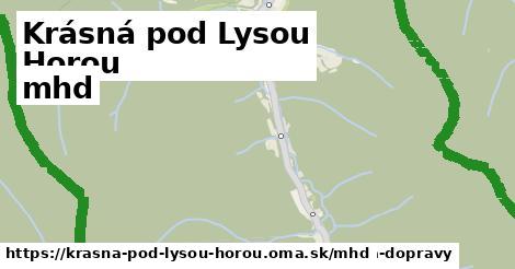 Krásná pod Lysou Horou Doprava  