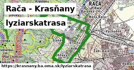 Rača - Krasňany Lyžiarske trasy  