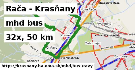 Rača - Krasňany Doprava bus 