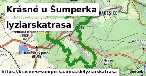 Krásné u Šumperka Lyžiarske trasy  