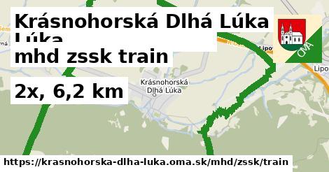 Krásnohorská Dlhá Lúka Doprava zssk train