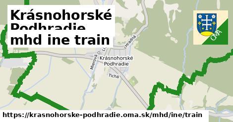 Krásnohorské Podhradie Doprava iná train