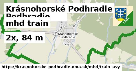 Krásnohorské Podhradie Doprava train 