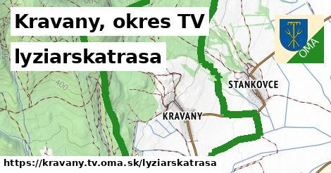 Kravany, okres TV Lyžiarske trasy  