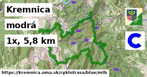 Kremnica Cyklotrasy modrá mtb