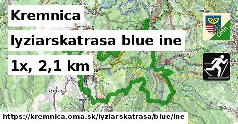 Kremnica Lyžiarske trasy modrá iná