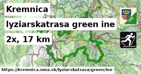 Kremnica Lyžiarske trasy zelená iná