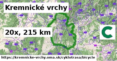 Kremnické vrchy Cyklotrasy bicycle 