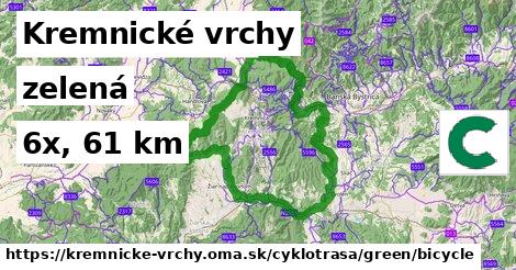 Kremnické vrchy Cyklotrasy zelená bicycle