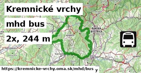 Kremnické vrchy Doprava bus 