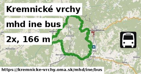 Kremnické vrchy Doprava iná bus