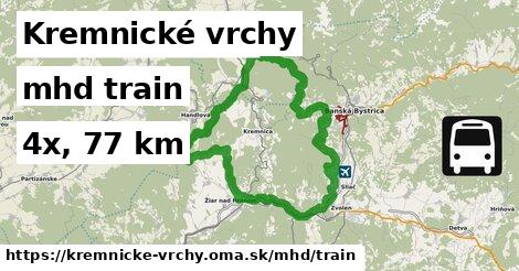 Kremnické vrchy Doprava train 