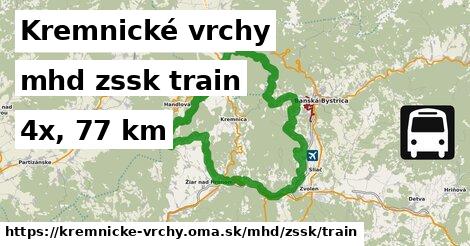 Kremnické vrchy Doprava zssk train