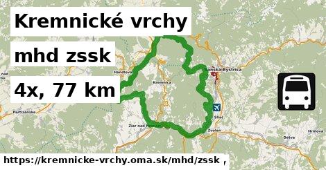 Kremnické vrchy Doprava zssk 