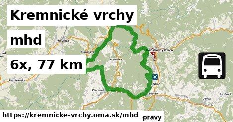 Kremnické vrchy Doprava  