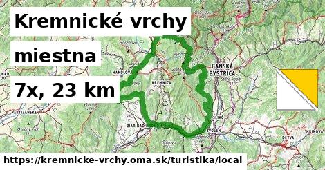 Kremnické vrchy Turistické trasy miestna 