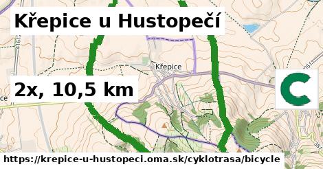 Křepice u Hustopečí Cyklotrasy bicycle 