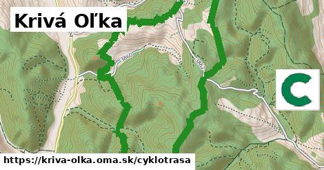 Krivá Oľka Cyklotrasy  