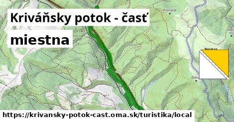 Kriváňsky potok - časť Turistické trasy miestna 