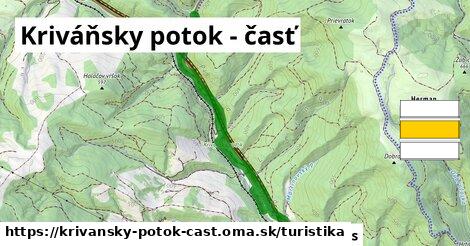 Kriváňsky potok - časť Turistické trasy  