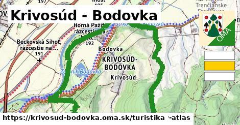 Krivosúd - Bodovka Turistické trasy  