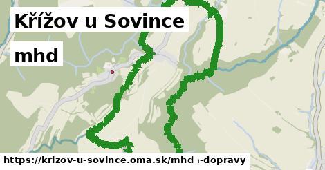 Křížov u Sovince Doprava  