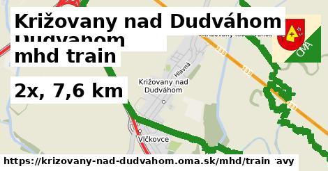 Križovany nad Dudváhom Doprava train 