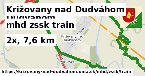 Križovany nad Dudváhom Doprava zssk train