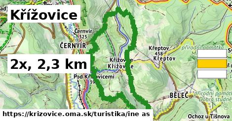 Křížovice Turistické trasy iná 