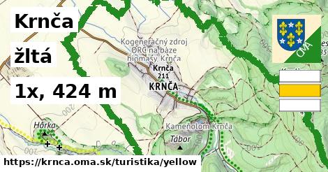 Krnča Turistické trasy žltá 