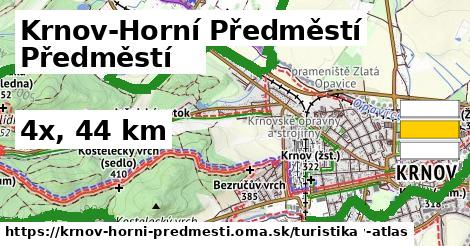 Krnov-Horní Předměstí Turistické trasy  