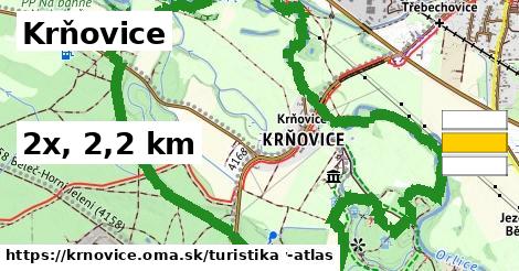 Krňovice Turistické trasy  