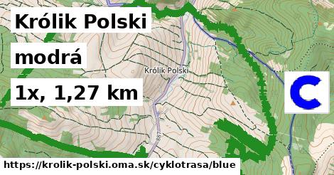 Królik Polski Cyklotrasy modrá 