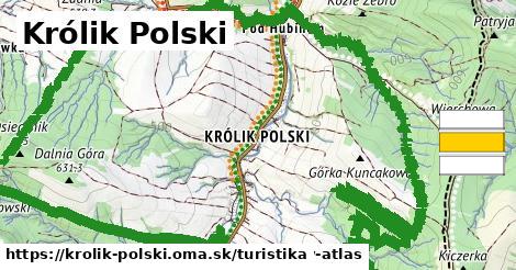 Królik Polski Turistické trasy  