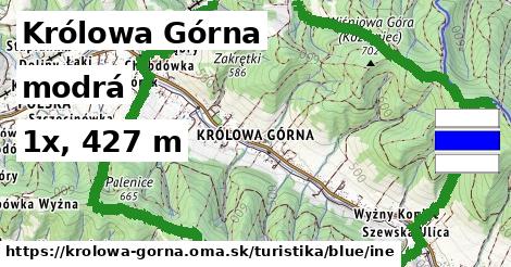 Królowa Górna Turistické trasy modrá iná