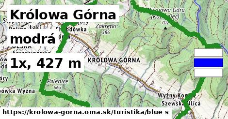 Królowa Górna Turistické trasy modrá 