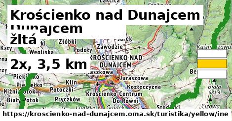 Krościenko nad Dunajcem Turistické trasy žltá iná