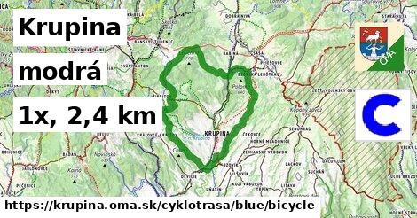Krupina Cyklotrasy modrá bicycle