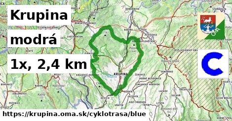 Krupina Cyklotrasy modrá 