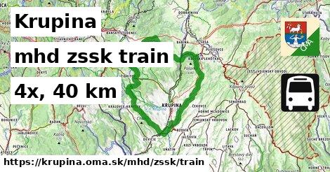 Krupina Doprava zssk train