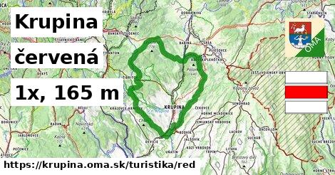 Krupina Turistické trasy červená 