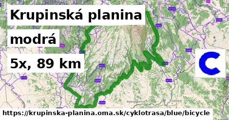 Krupinská planina Cyklotrasy modrá bicycle