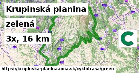 Krupinská planina Cyklotrasy zelená 